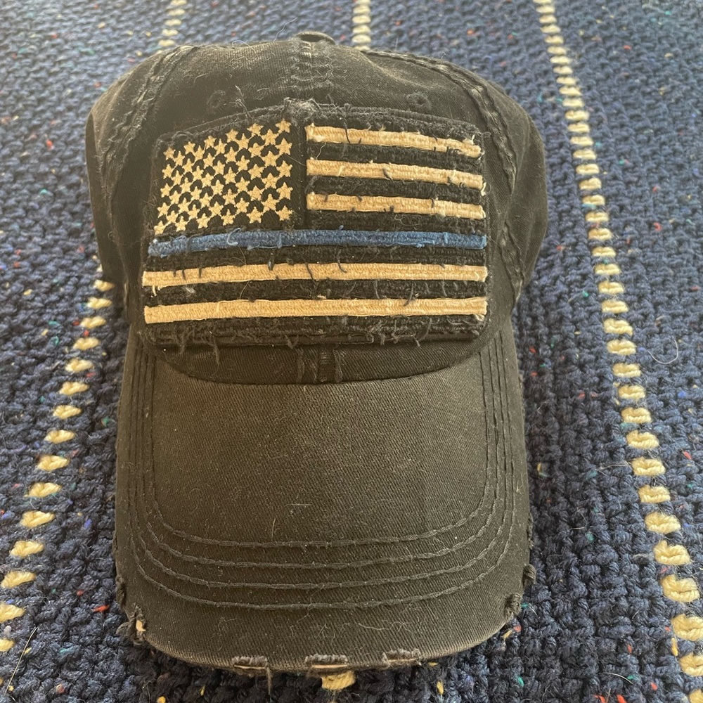 unisex hat, thin blue line